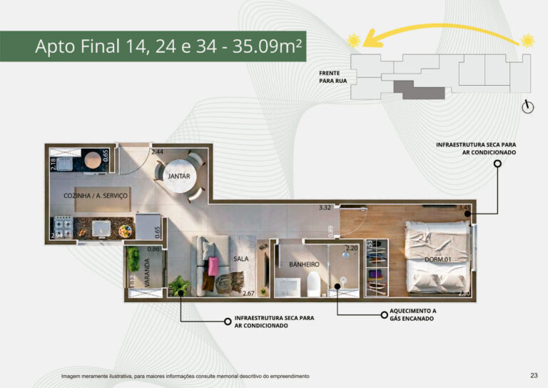 Apto final 14,24 e 34 - 34,40m²